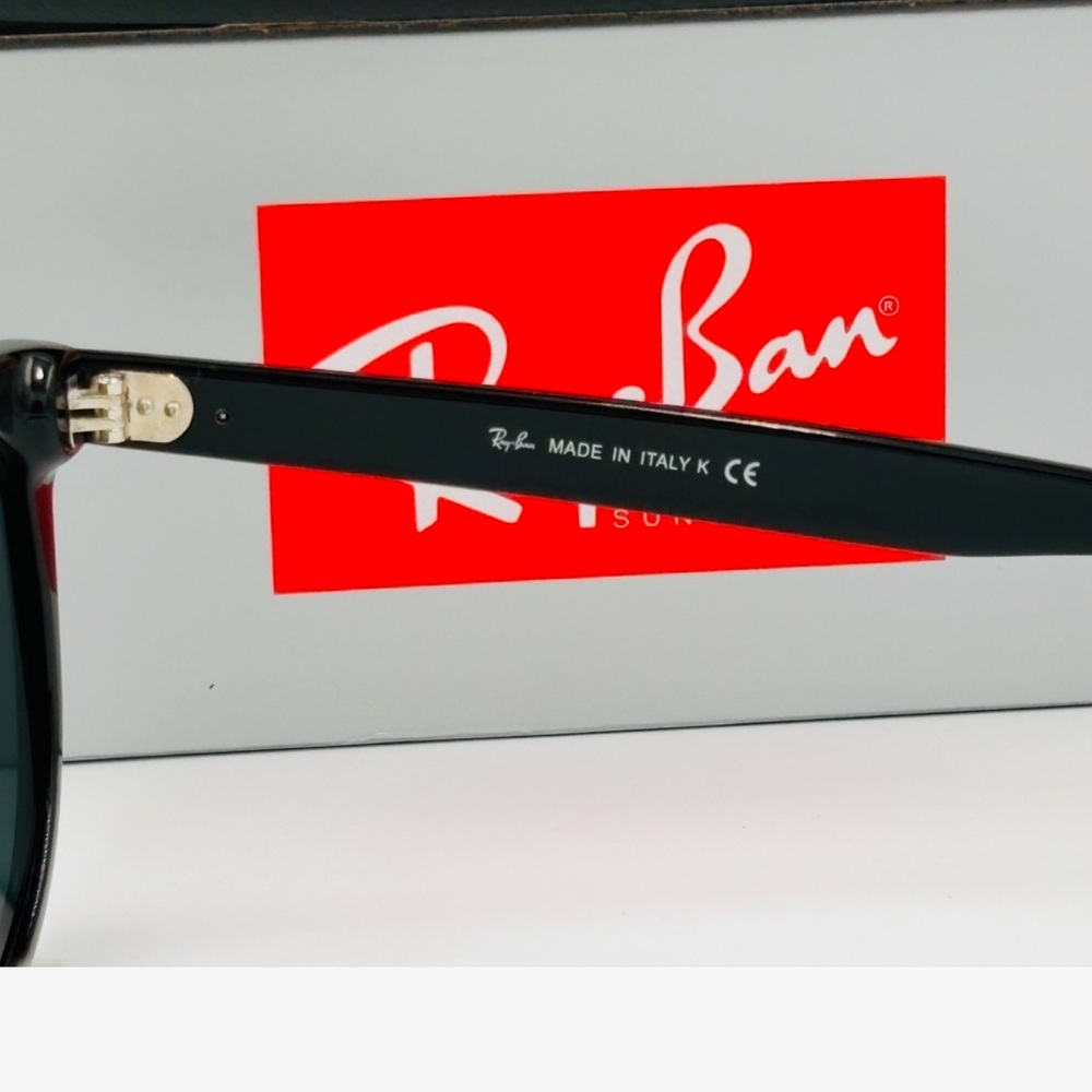 Ray-Ban Black Square Sunglasses with Dark Lenses - Picture 8 of 14